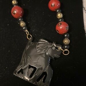Vintage elephant necklace